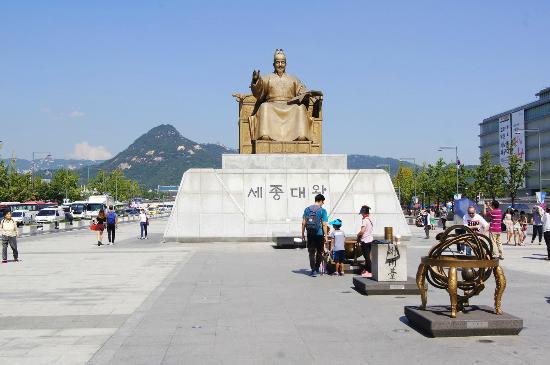 Statue Königs Sejong des Großen